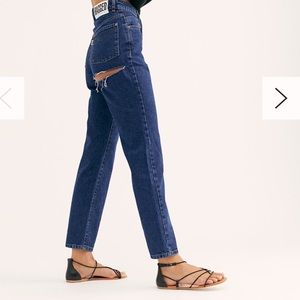 The Ragged Priest slit high waisted jeans